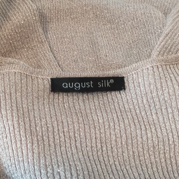 126.  Champaign Sparkled Sequin Top - Picture 6 of 6